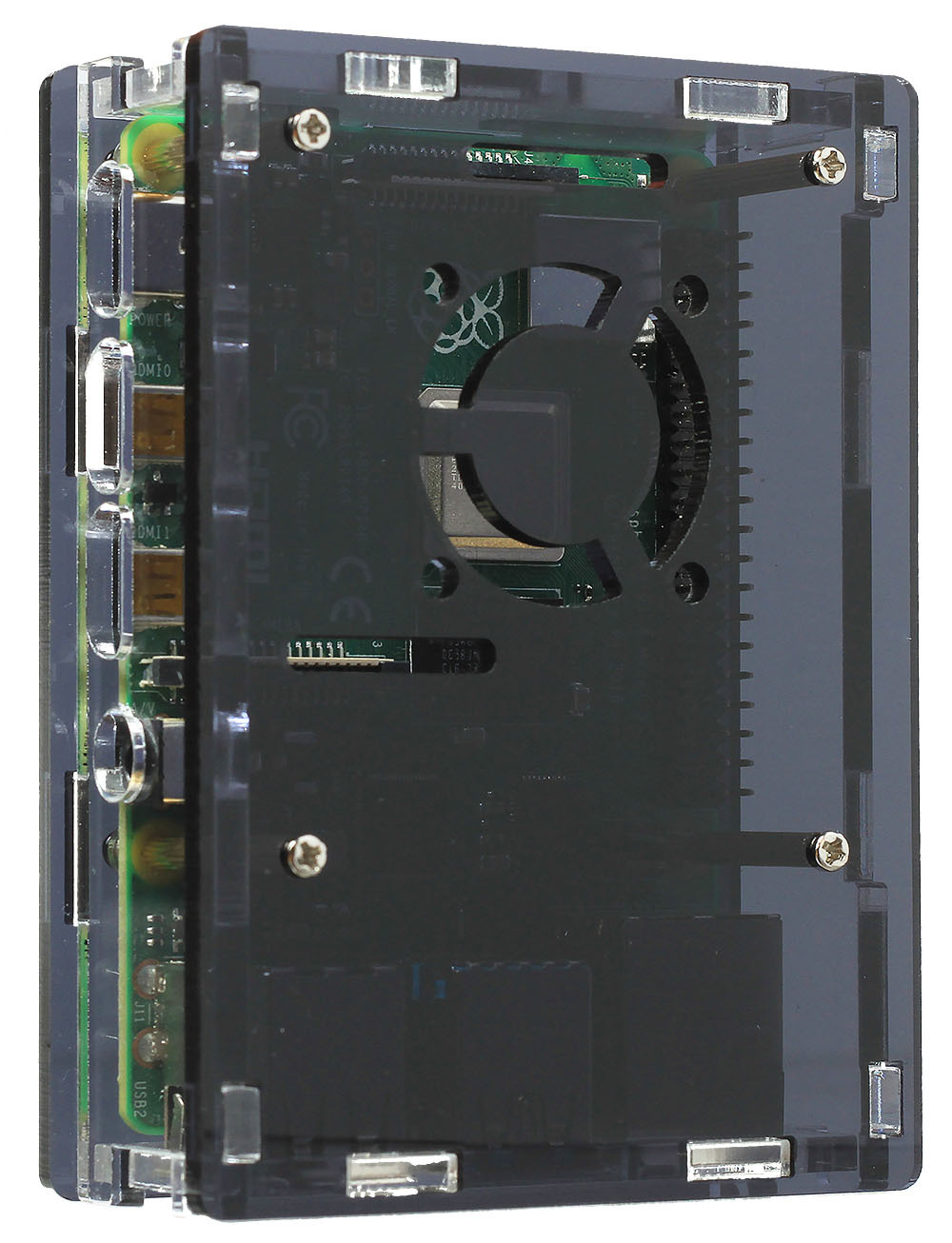 Корпус для Raspberry Pi 4 (LT-4B16 / акрил / чёрный)