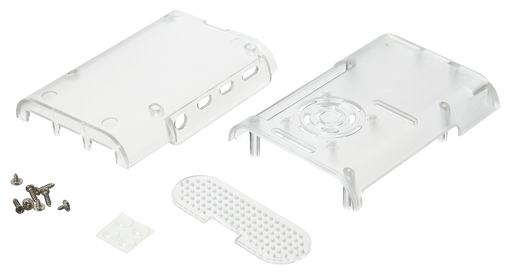 Корпус для Raspberry Pi 4 (LT-4A01 / пластик / прозрачный)