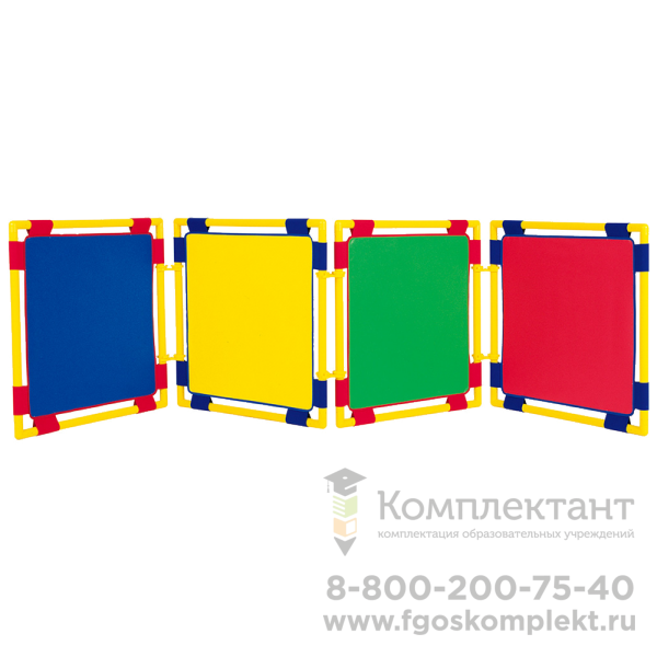 Ширма игровая квадратная-желтая
