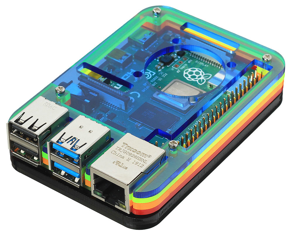 Корпус для Raspberry Pi 4 (LT-4B05 / акрил / цветной)